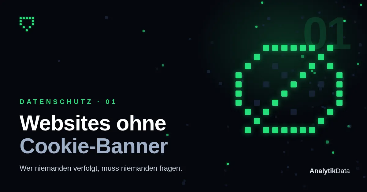 Datenschutz, Teil 1 — Websites ohne Cookie-Banner