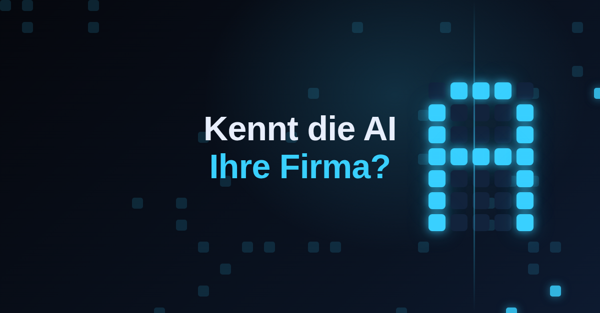 Kennt die AI Ihre Firma? — Executive-Post-Artwork