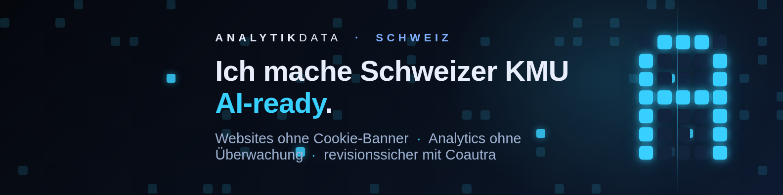 LinkedIn-Profilbanner — Ich mache Schweizer KMU AI-ready