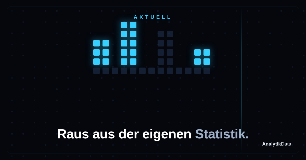 Dot-Matrix-Werk: Raus aus der eigenen Statistik. (Variante b)