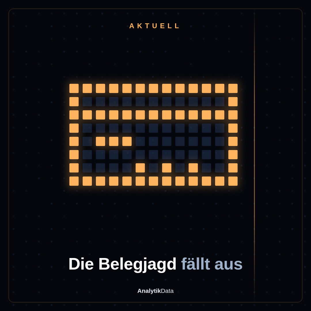 Dot-Matrix-Werk: Die Belegjagd fällt aus (Quadrat)