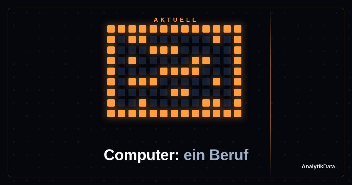 Weisst du, was ein Computer ursprünglich war?