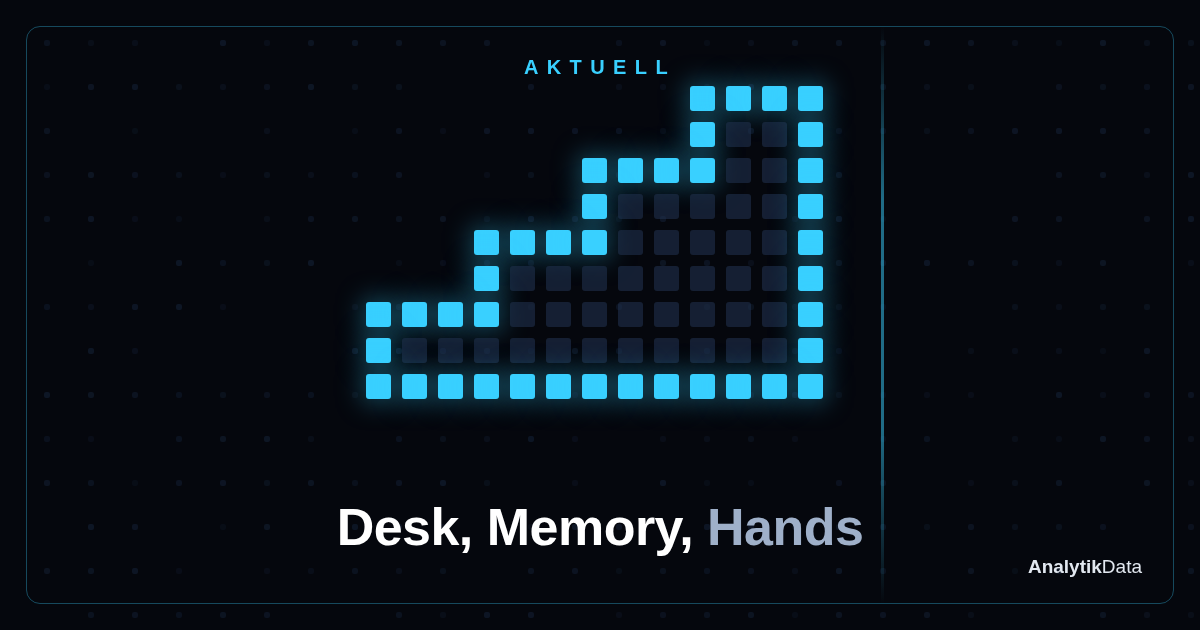 Dot-Matrix-Werk: Wo fängt ein KI-Backoffice an — und wo hört es auf? (Querformat B)