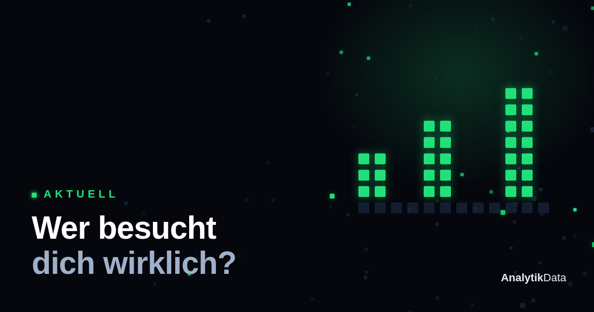 Dot-Matrix-Werk: Wer besucht dich wirklich? (Querformat A)