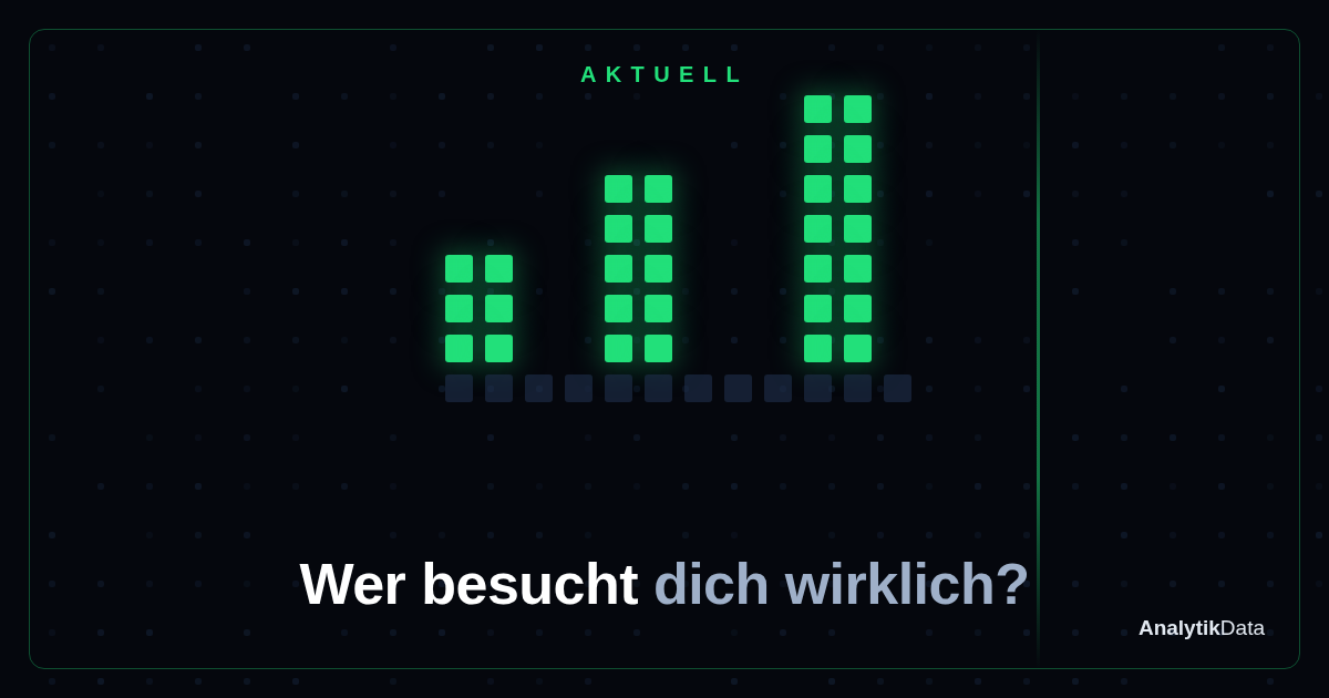 Dot-Matrix-Werk: Wer besucht dich wirklich? (Querformat B)