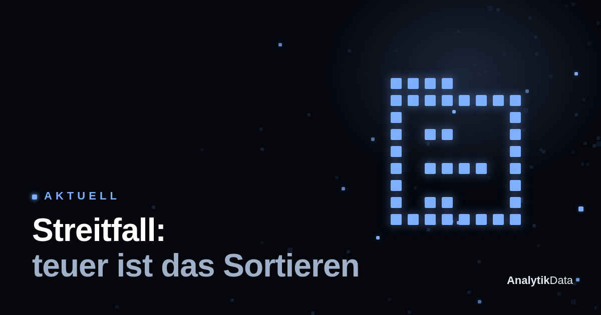 Dot-Matrix-Werk: Streitfall: teuer ist das Sortieren (Querformat A)