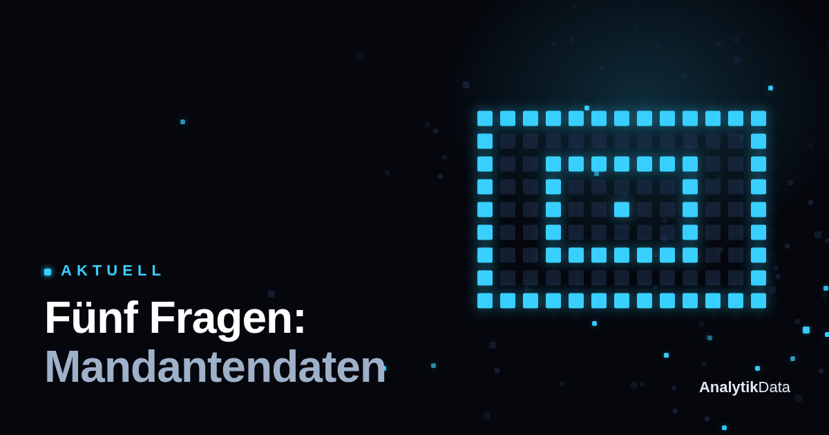 Bevor Mandantendaten in eine KI gehen: fünf Fragen.