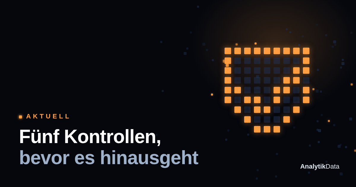 Fünf Kontrollen, bevor ein KI-Text das Haus verlässt