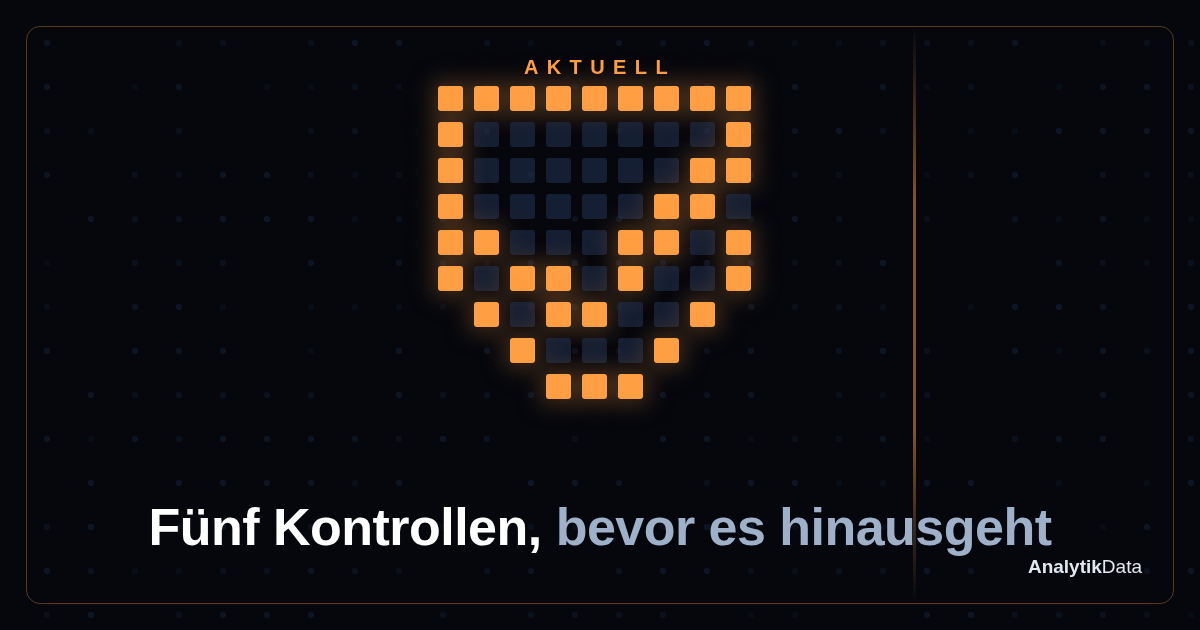 Fünf Kontrollen, bevor ein KI-Text das Haus verlässt