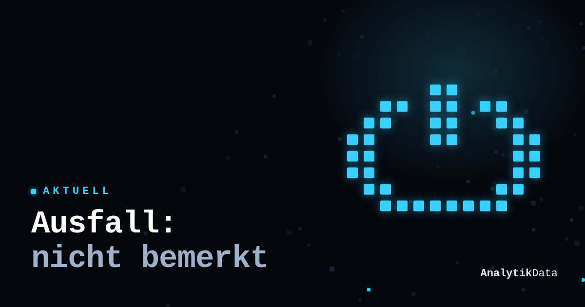 Dot-Matrix-Piktogramm zum Beitrag: Wie lange stehst du still, wenn dein Anbieter abstellt?