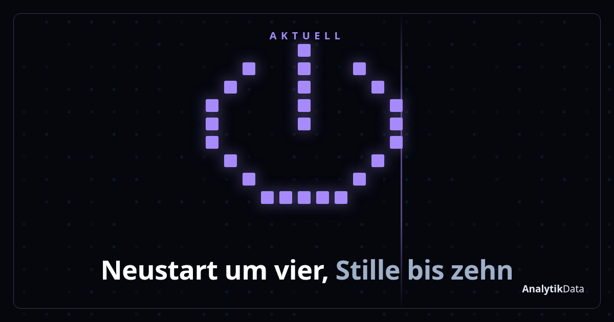 Was passiert bei dir, wenn ein Server nachts neu startet?