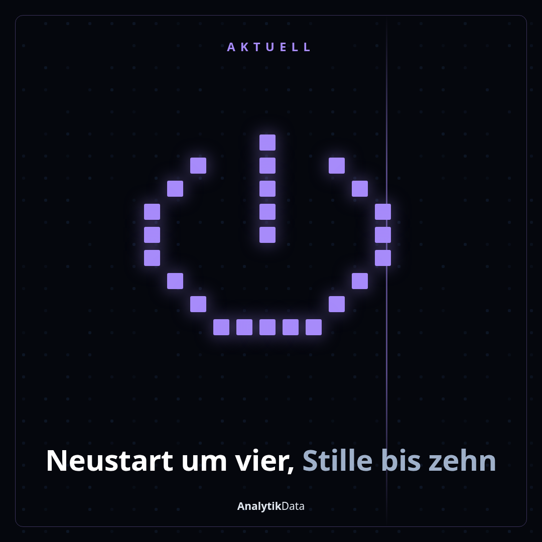 Was passiert bei dir, wenn ein Server nachts neu startet?