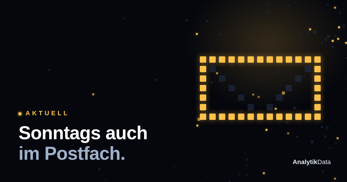 Sonntags auch im Postfach