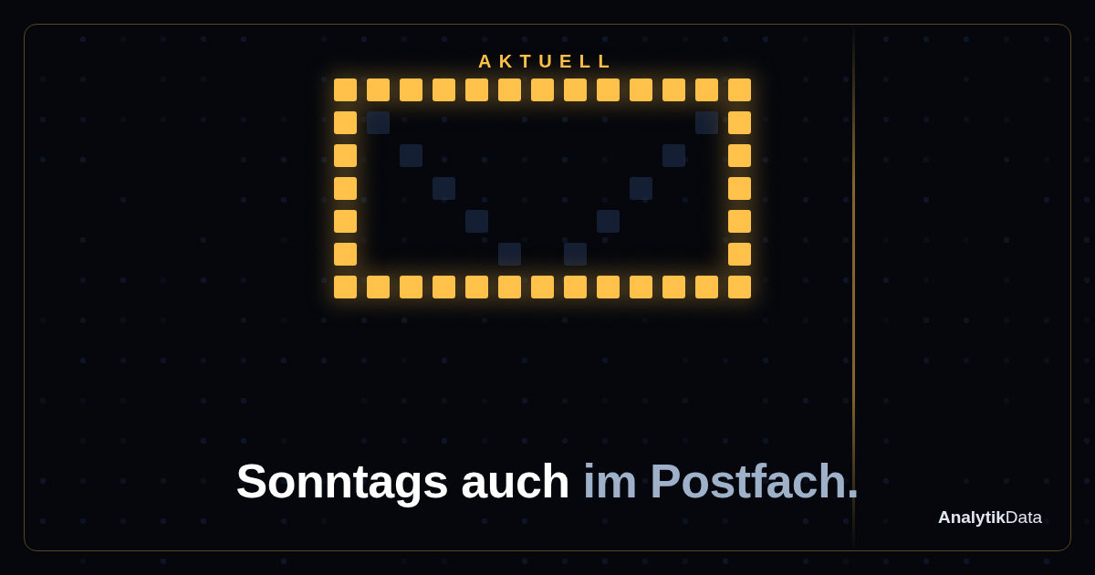 Sonntags auch im Postfach