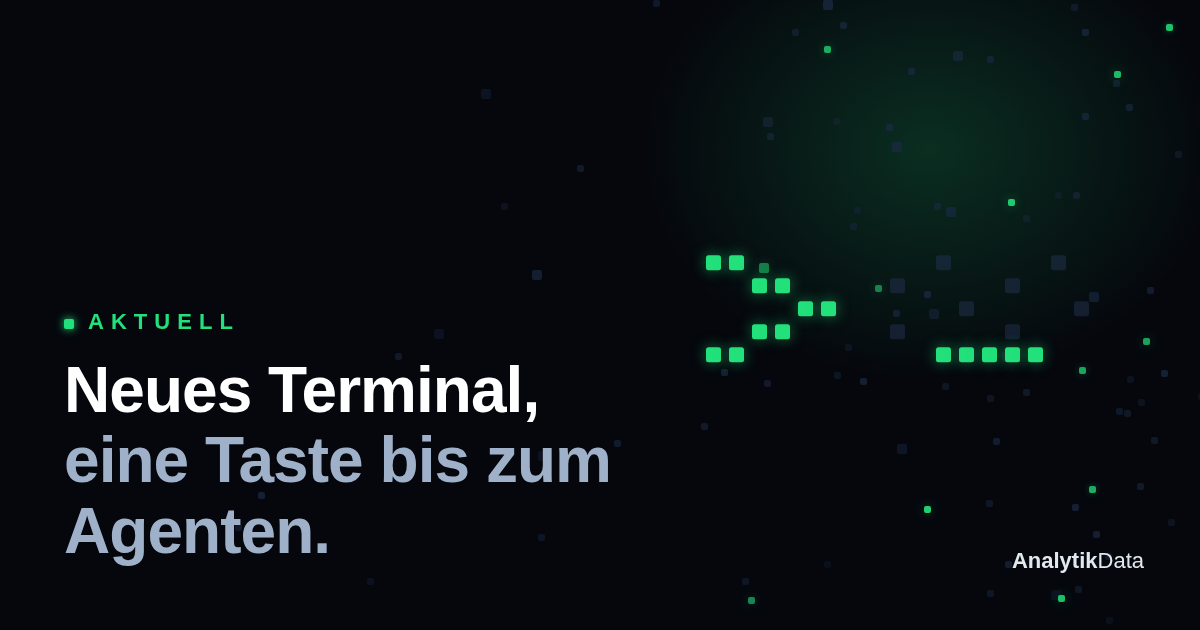 Dot-Matrix-Piktogramm zum Beitrag: Neues Terminal, eine Taste bis zum Agenten