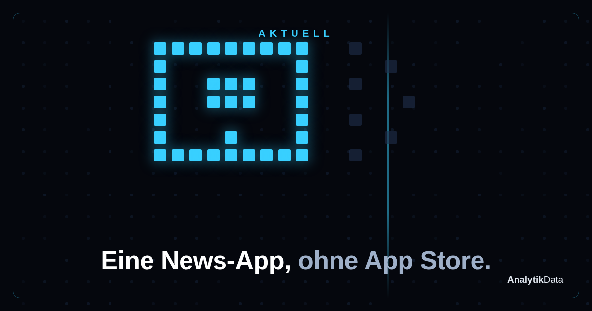 Dot-Matrix-Werk: Eine News-App, ohne App Store. (Variante b)