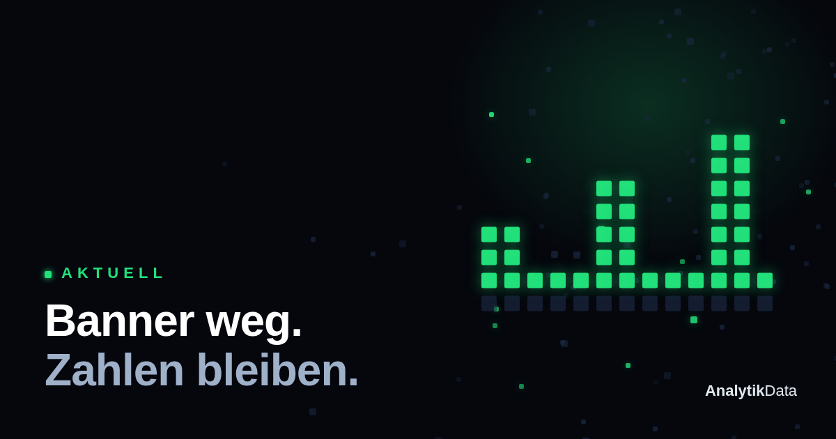 Webanalyse ohne Cookie-Banner — jetzt als Leistung