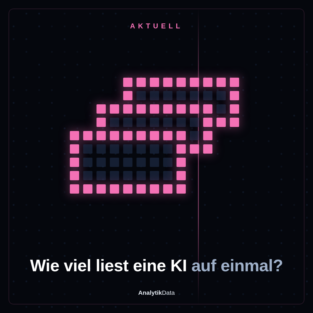 Dot-Matrix-Werk: Wie viel kann eine KI auf einmal lesen? (Quadrat)