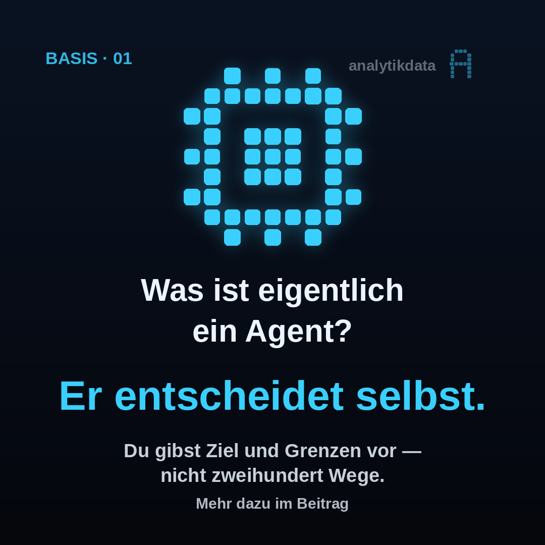 Dot-Matrix-Werk: Was ist eigentlich ein Agent?