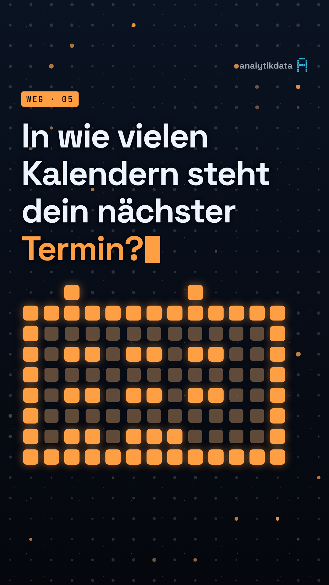 Dot-Matrix-Werk: In wie vielen Kalendern steht dein nächster Termin?