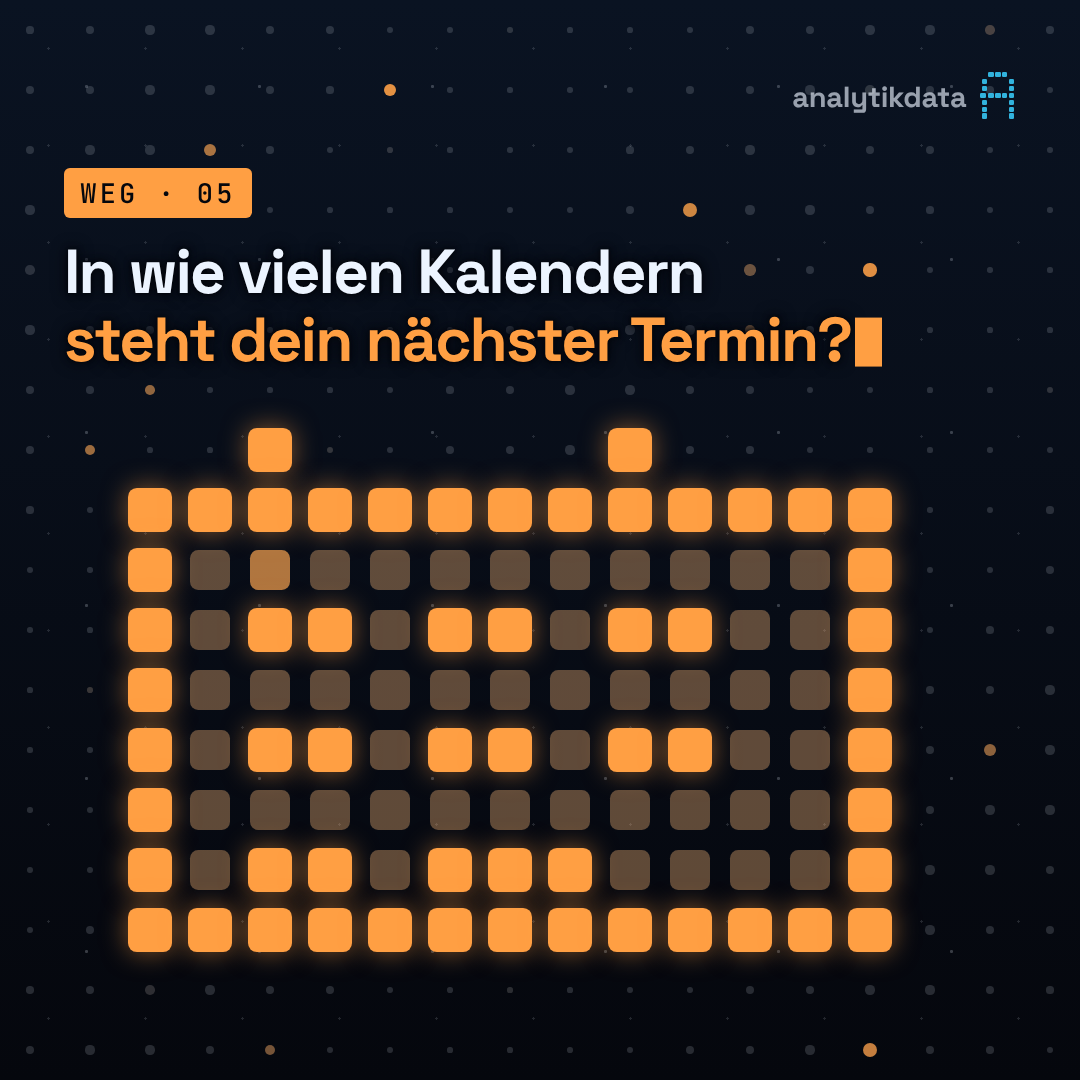 Dot-Matrix-Werk: In wie vielen Kalendern steht dein nächster Termin?