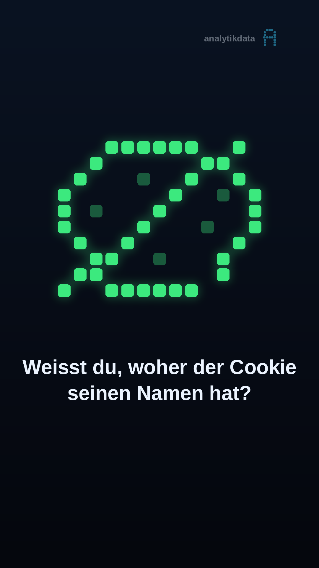 Dot-Matrix-Werk: Weisst du, woher der Cookie seinen Namen hat?
