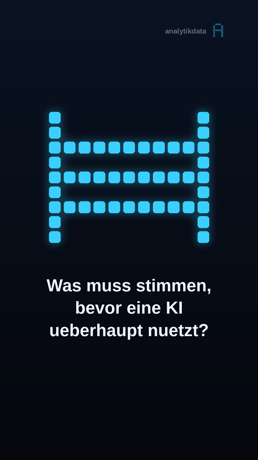 Dot-Matrix-Werk: Was muss stimmen, bevor eine KI überhaupt nützt?