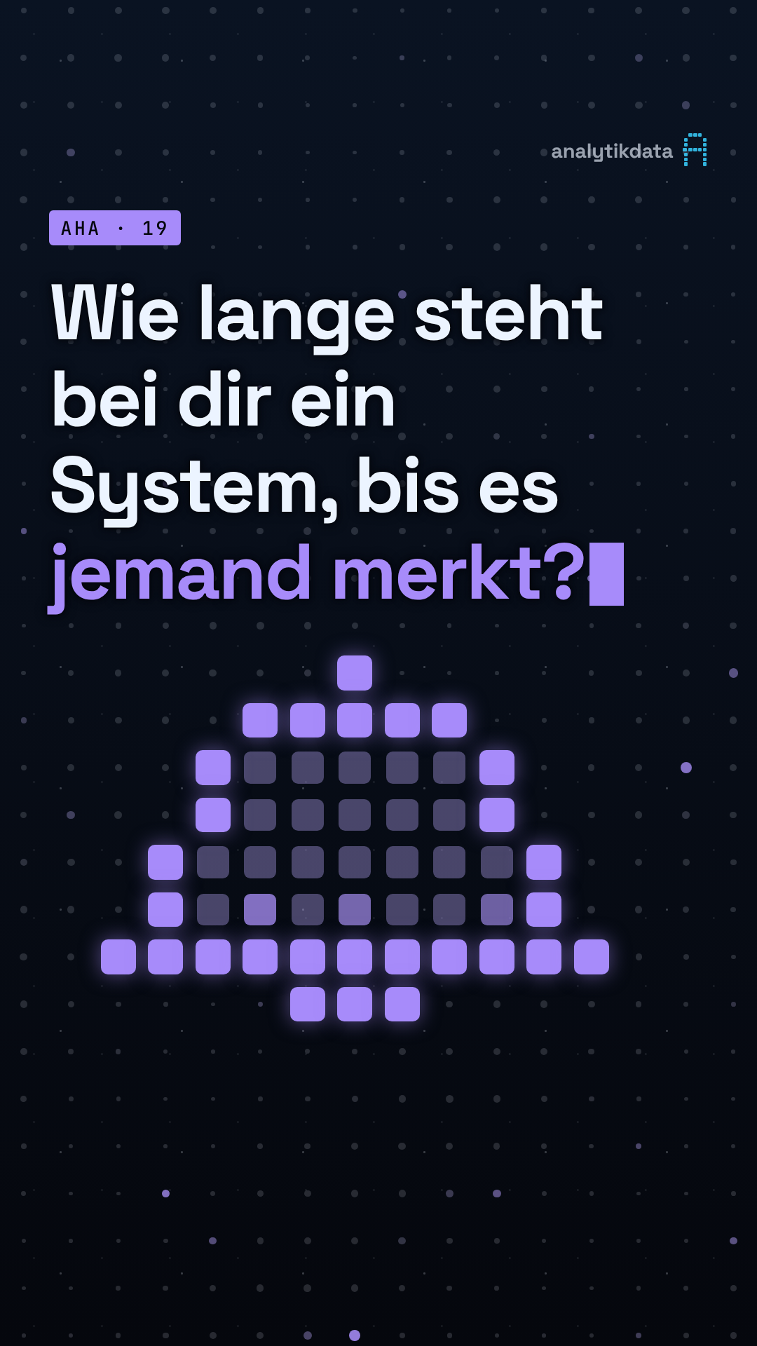 Dot-Matrix-Werk: Wie lange steht bei dir ein System, bis es jemand merkt?