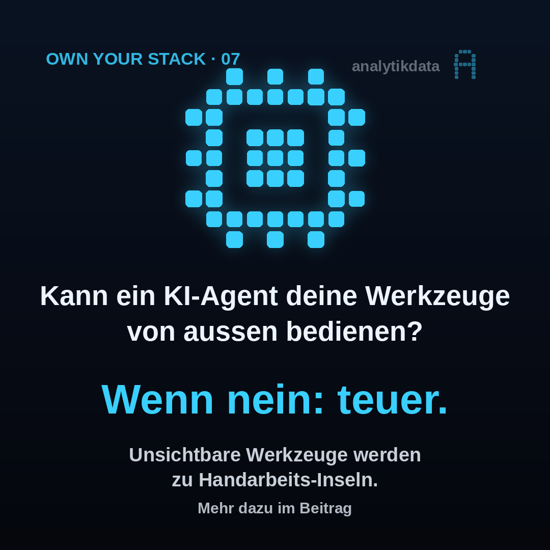 Dot-Matrix-Werk: Kann ein KI-Agent deine Werkzeuge von aussen bedienen?