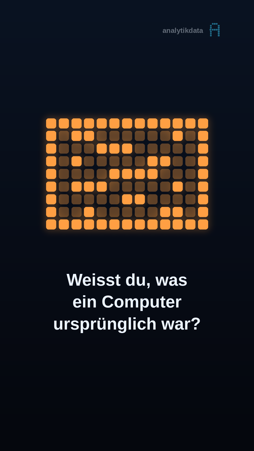 Dot-Matrix-Werk: Weisst du, was ein Computer ursprünglich war?