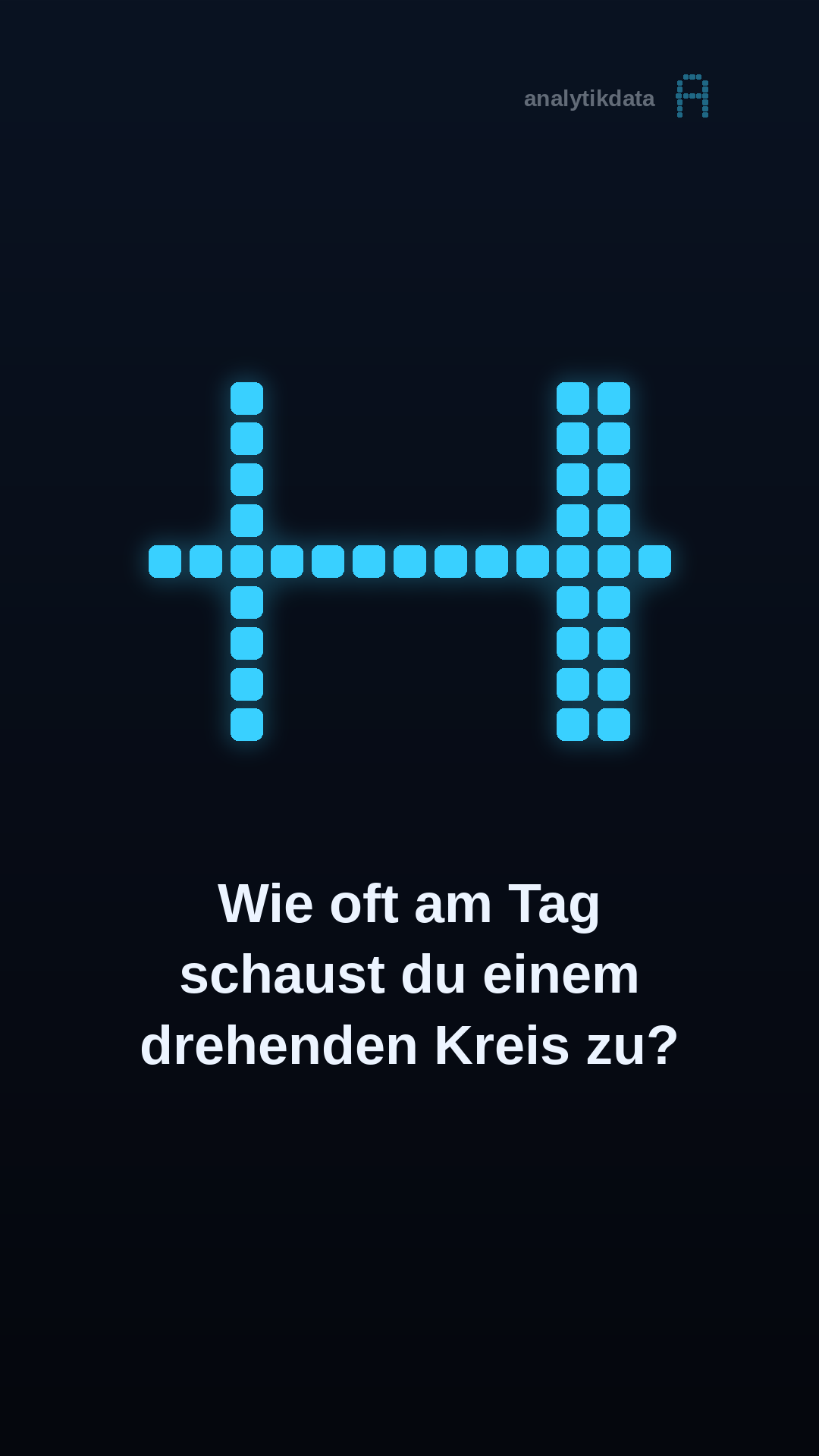 Dot-Matrix-Werk: Wie oft am Tag schaust du einem drehenden Kreis zu?