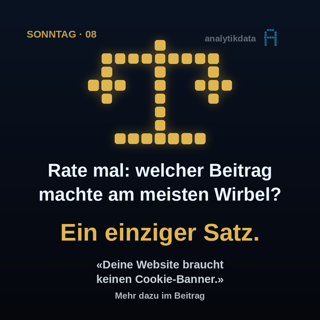 Dot-Matrix-Werk: Rate mal: welcher Beitrag machte am meisten Wirbel?