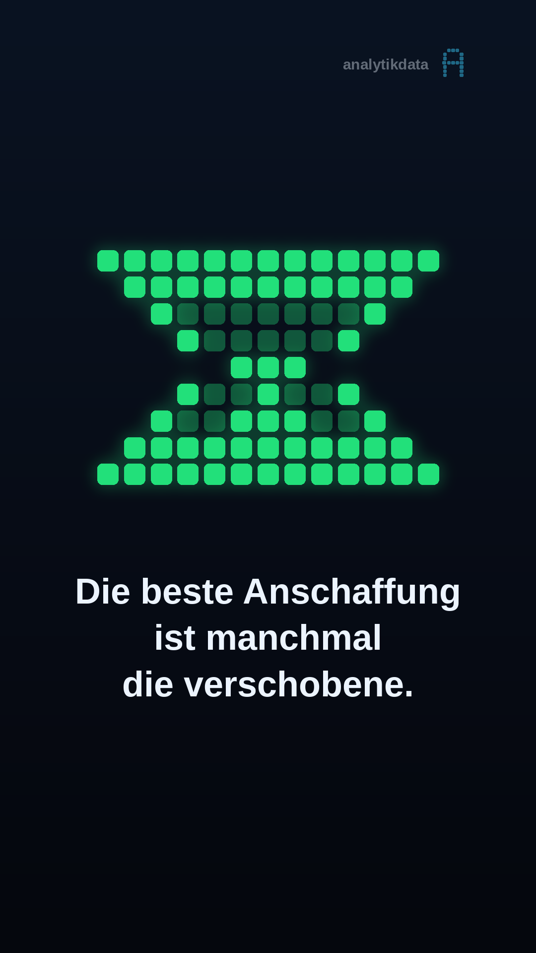 Dot-Matrix-Werk: Die beste Anschaffung ist manchmal die verschobene.