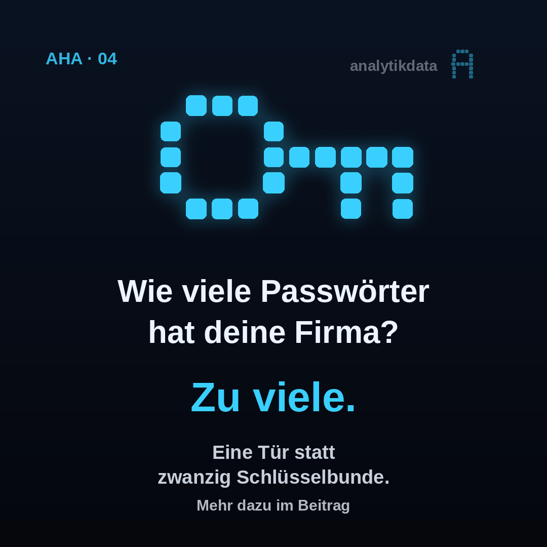 Dot-Matrix-Werk: Wie viele Passwörter hat deine Firma?