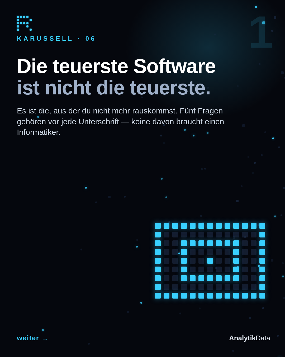 Dot-Matrix-Werk: Fünf Fragen vor der Unterschrift